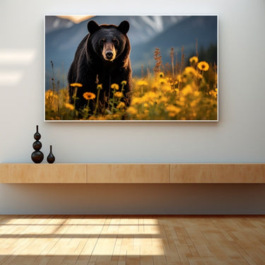 Black Bear Canvas Art